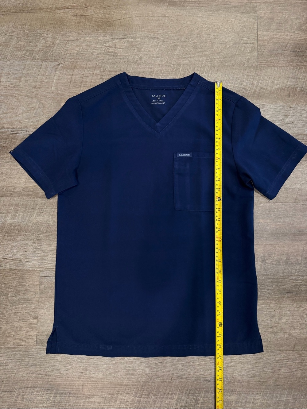 Jaanuu Navy Scrub Set XS Top XXS XS Jogger Pants Stretch Nurse Medical Uniform - Picture 7 of 11